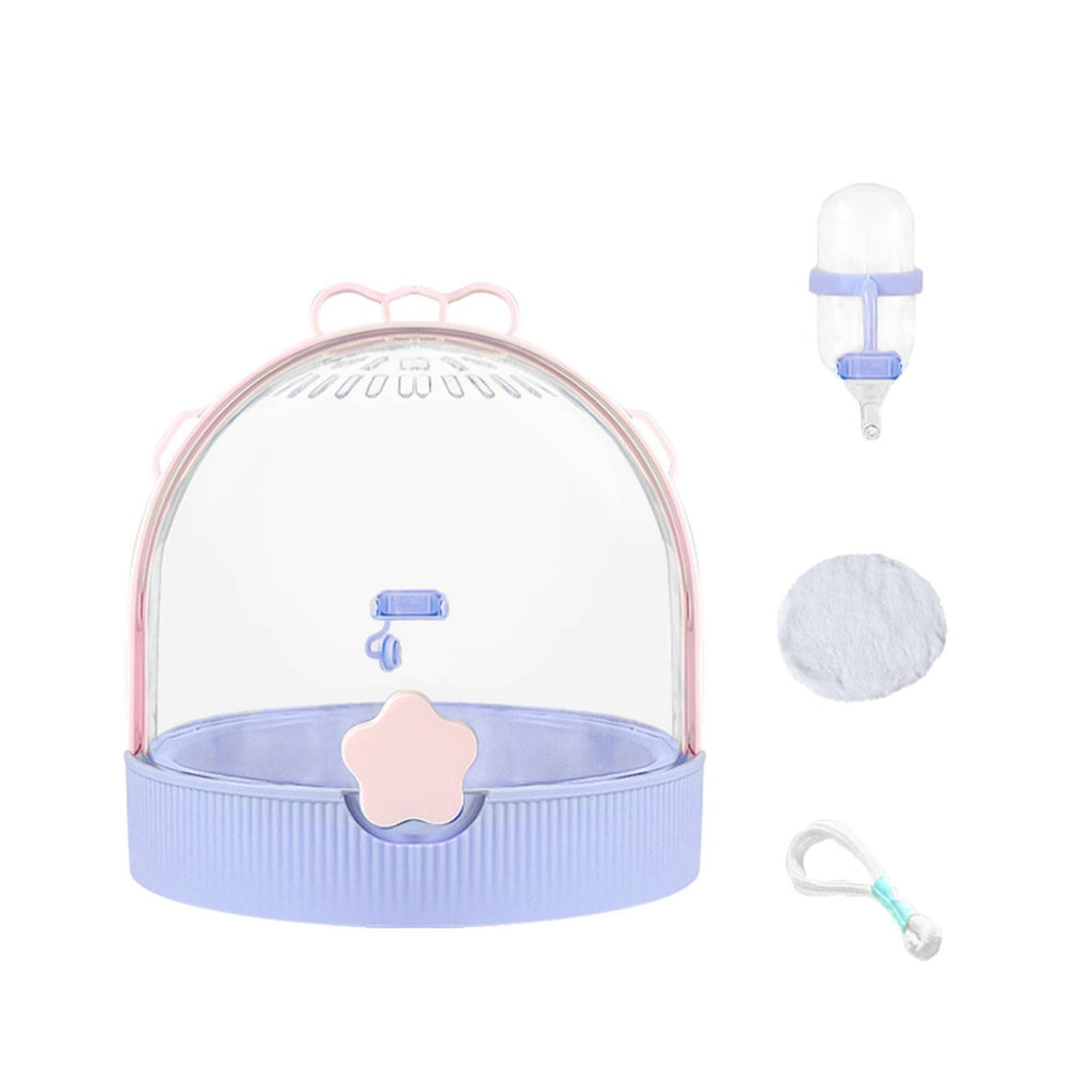 Transparent Hamster Travel carrier Portable Transparent Hamster Travel enclosure for Home