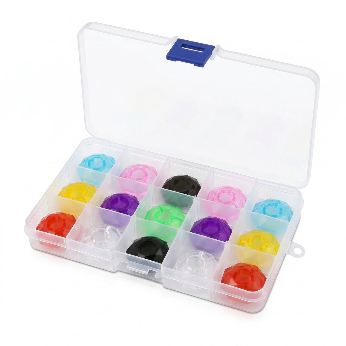 15 Pieces Transparent Pedal Knob Cap Effects Pedal Cap Mixed Colors