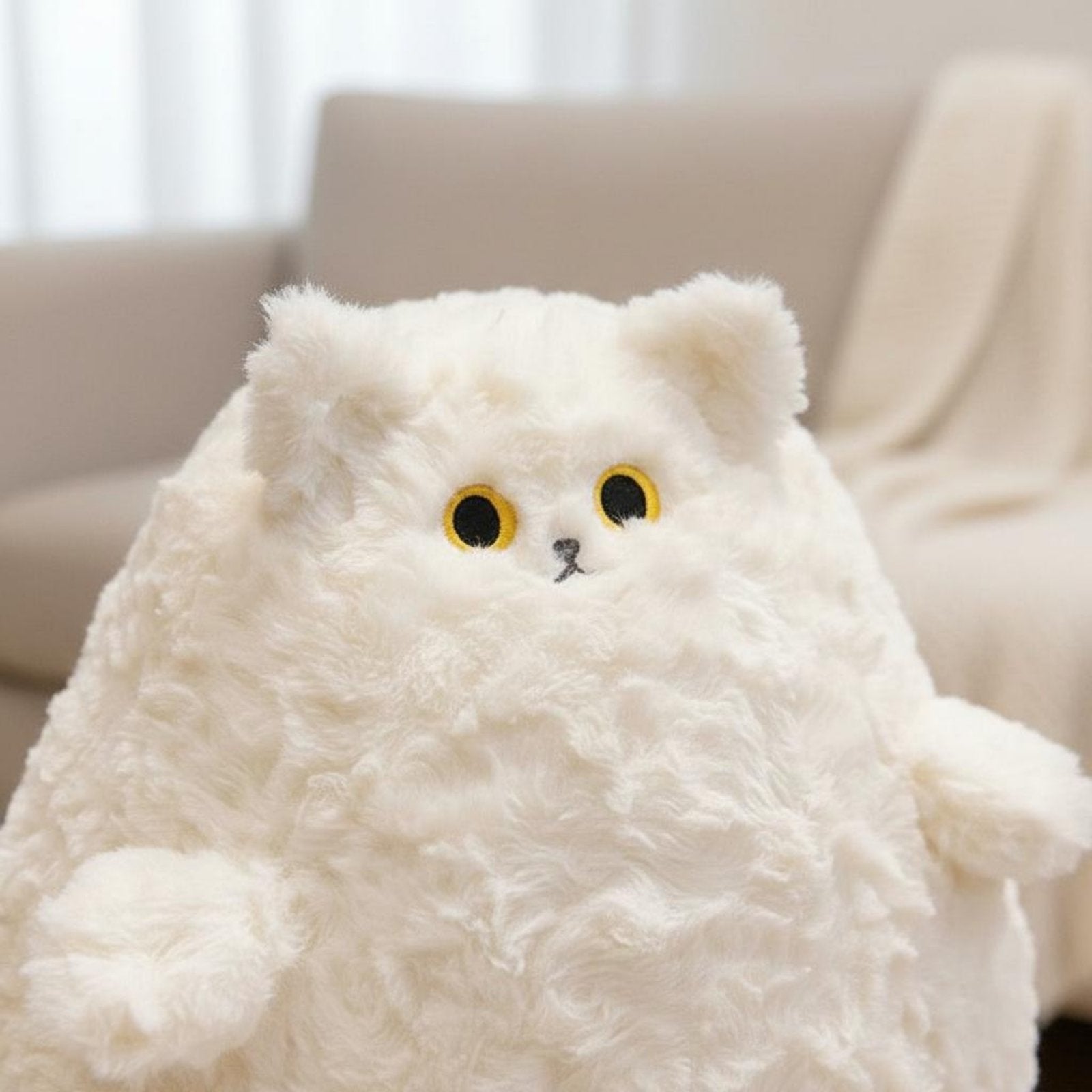 Kitten Fluffy Pillow Kawaii Home Decor Squishy for Tatami
