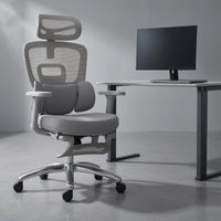 Ergonomic Office Chair Padded Armrests Support Chair Aluminum Alloy Frame