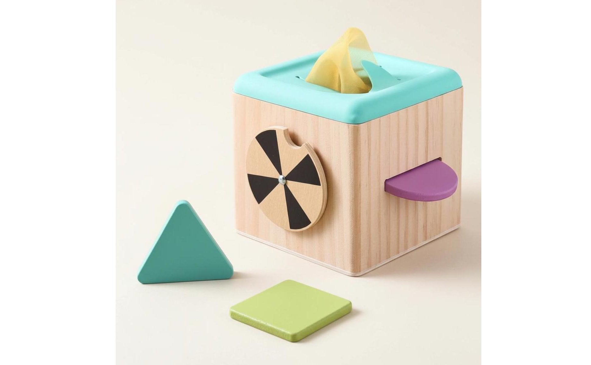 Tissue Box Toy Educational Baby Tissue Box Toy Natural Solid Wood