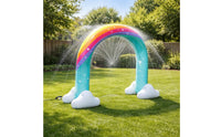 Rainbow Sprinkler Arch Easy Setup Inflatable Arch Sprinkler Backyard Fun