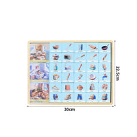 Matching Activity Board Illustrated Picture Word Activity Board