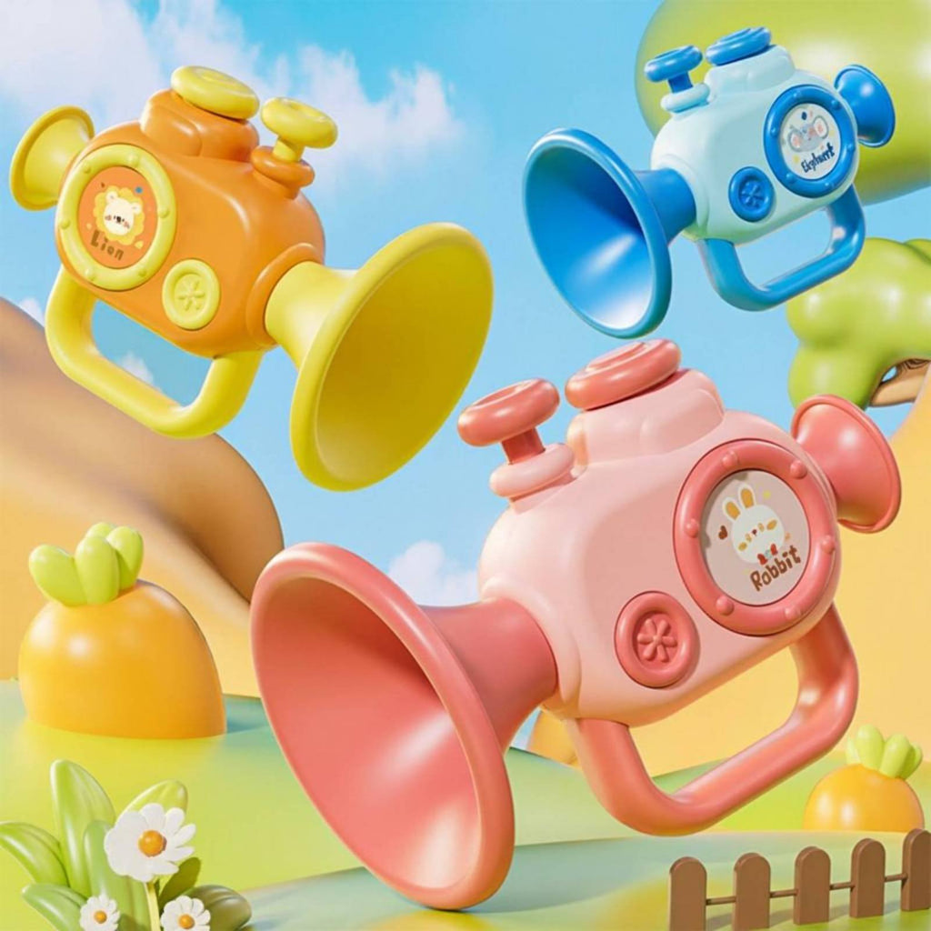 Children's Trumpet Toy Bright Colors Little Trumpet Toy Lightweight for Infants