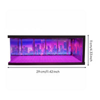Lighted Model Car Garage USB Powered LED Display Scene Display Box for Showcase