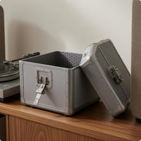 Aluminum Storage Case Removable Lid Hard-Sided Box Structured