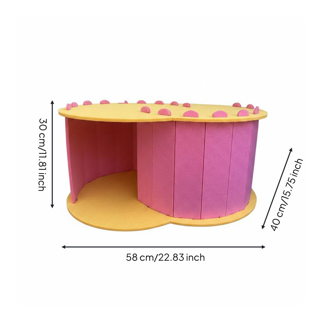 Oval Pet Bed Matte accessibleFront Pet Nook Pet Furniture Portable Warm