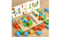 Spatial Challenge Blocks Educational Method Stacking Cube Game Polished Edges