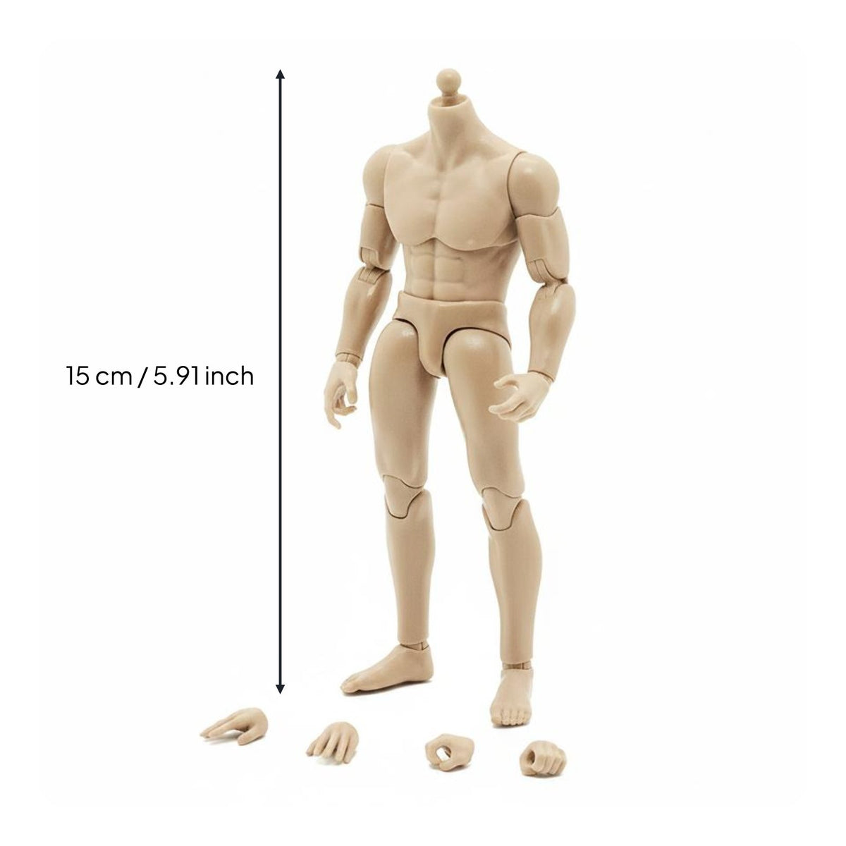 1/12 Scale Male Figure Customizable Collectible Toy for Hobbyists, Collectors
