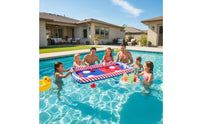 Floating Air Hockey Game Portable Inflatable Hockey Table Reusable for Beach