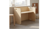 Curved Children's Desk Solid Wood Wooden Children's Desk table Smooth Edges for Preschoolers