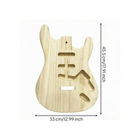 S and T Style Guitar Body Sanded Unfinished Guitar Body Polished