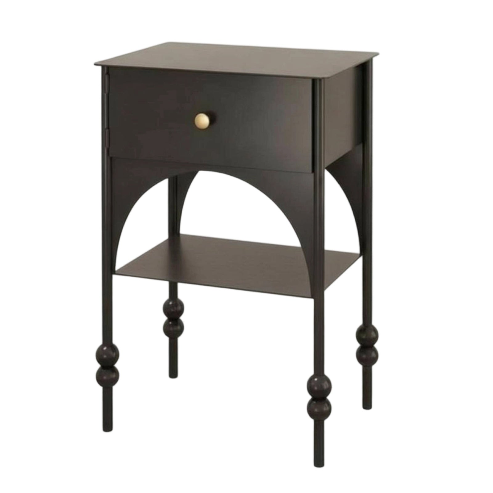 Feline House Nightstand Mid-Century Style-Century Design Feline Bedside Table
