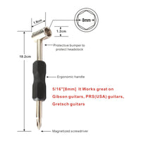 3 Pieces Guitar Neck Rod Wrench Precision Fit Guitar Neck Adjuster Carbon Steel