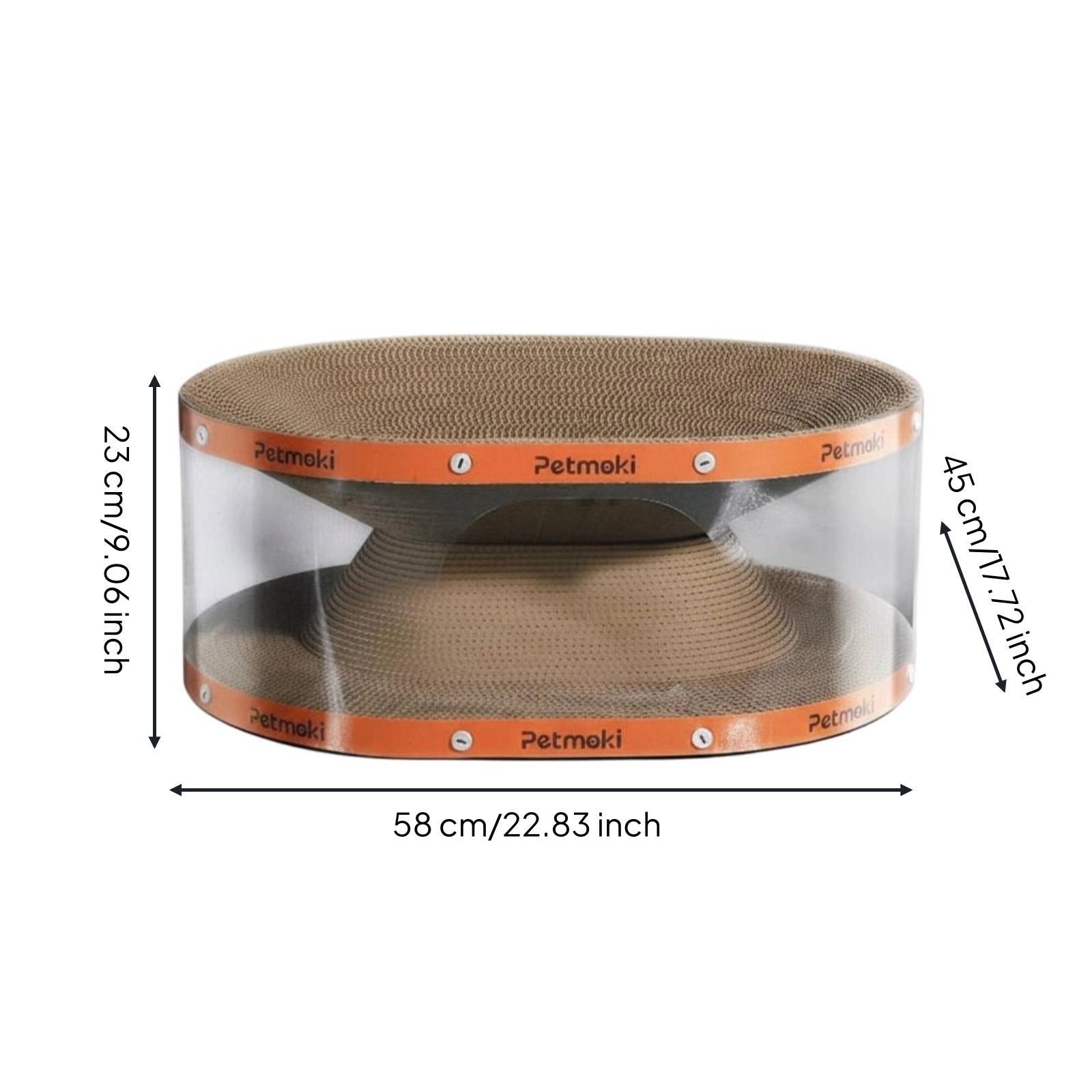 Cat Tunnel Scratcher Multi-Functional Cat Scratching Bed Self-Entertaining Pet Accessory for Cats, Indoor