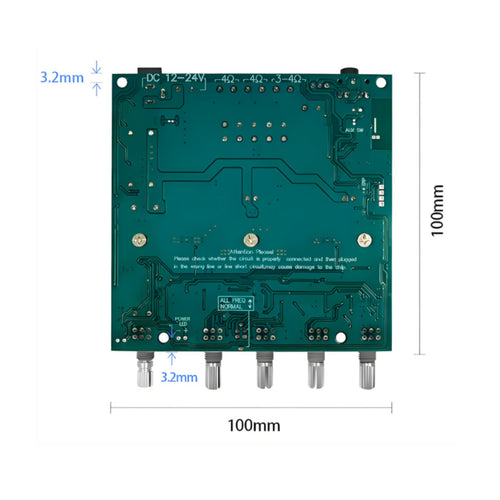 2.1 Channel Amp Board 12-24V 2.1 Channel Power Amplifier Digital
