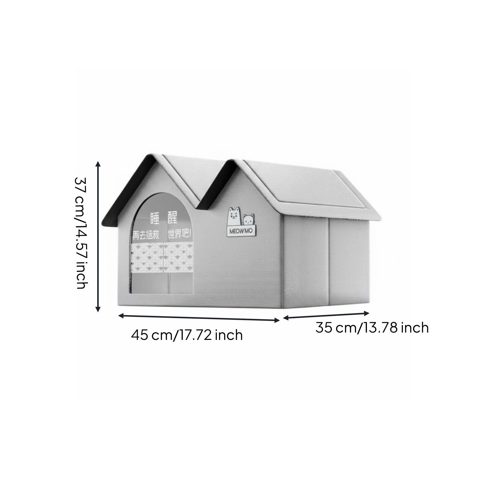 Cooling Feline Bed Air-Conditioned Room Enclosed Pet Bed Closed Design