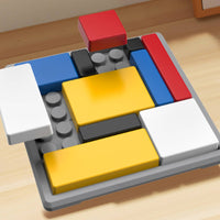 Shape Game Toy Rectangular Blocks Spatial Reasoning Game Raised Edges