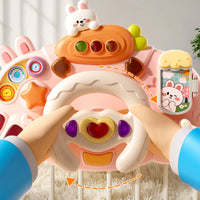 Rabbit Dashboard Toy Raised Buttons Kids Plaything Interactive for Children