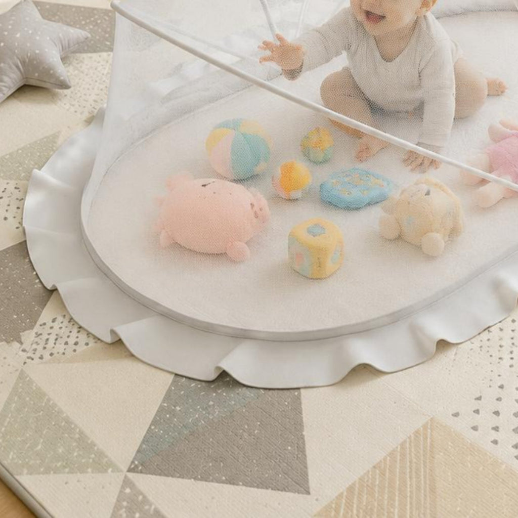 Foldable Baby Net Dense Mesh Full Cover Crib Net Portable for Babies