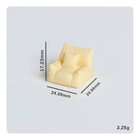 Miniature Single Sofa Realistic Design for Hobbyists