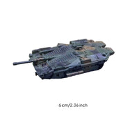 Strv 103C Armored Vehicle Model Boxed Egg-Shaped Toy 1:144 Armored Vehicle Model