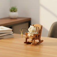 Creature Rocking Chair Figurine Resin Material House Decoration for Office
