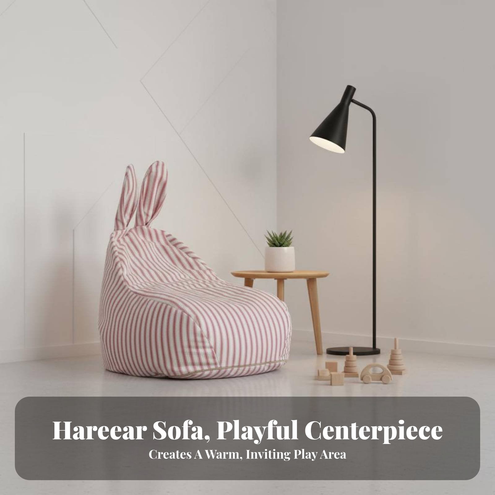kids' Bean Bag Chair Nordic the childrene creature Character Pouf Comfortable Seating launderable Cover for Parents