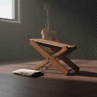 Classical Guitar Foot Stand Wooden Guitar Footstool Anti-Slip Adjustable Instrument Foot Rest for Guitarists, Performance