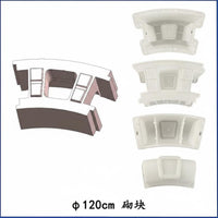 Round Concrete Block Form Reusable Circular Inspection Well Form Smooth Construction Equipment for Municipalities, Municipal Engineering