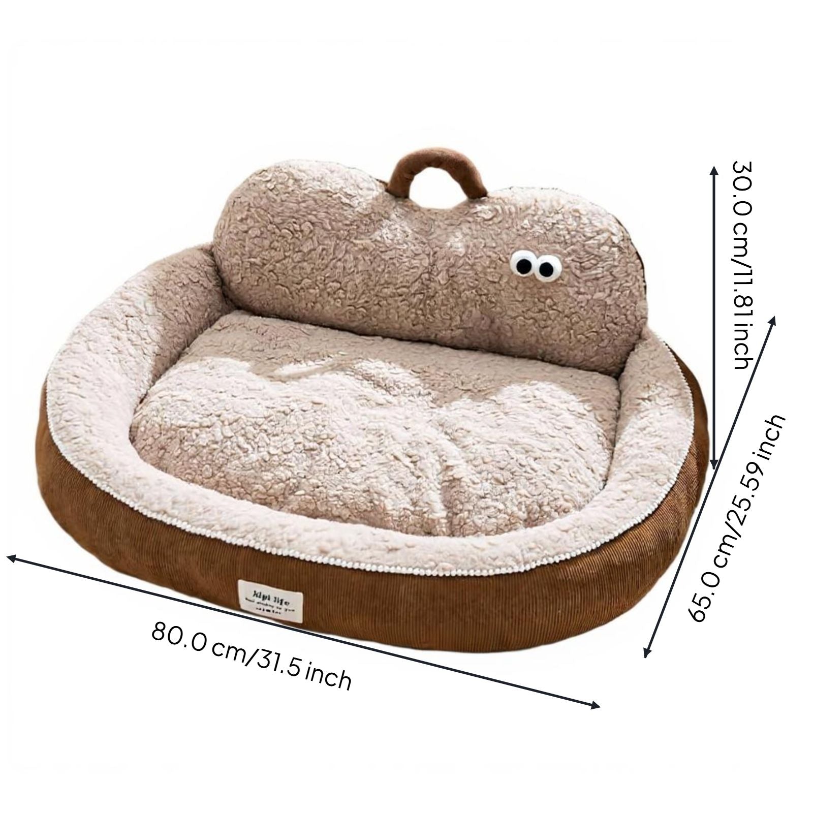 Orthopedic cat bed provides support