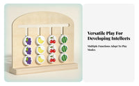 Educational Matching Board Brain Teaser Wooden Reasoning Board Screen Play Matching Card Toy for Children
