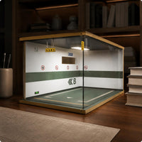 Parking Garage Display Model Open-Faced Diorama Display Case Easy Assembly Diecast Garage Box