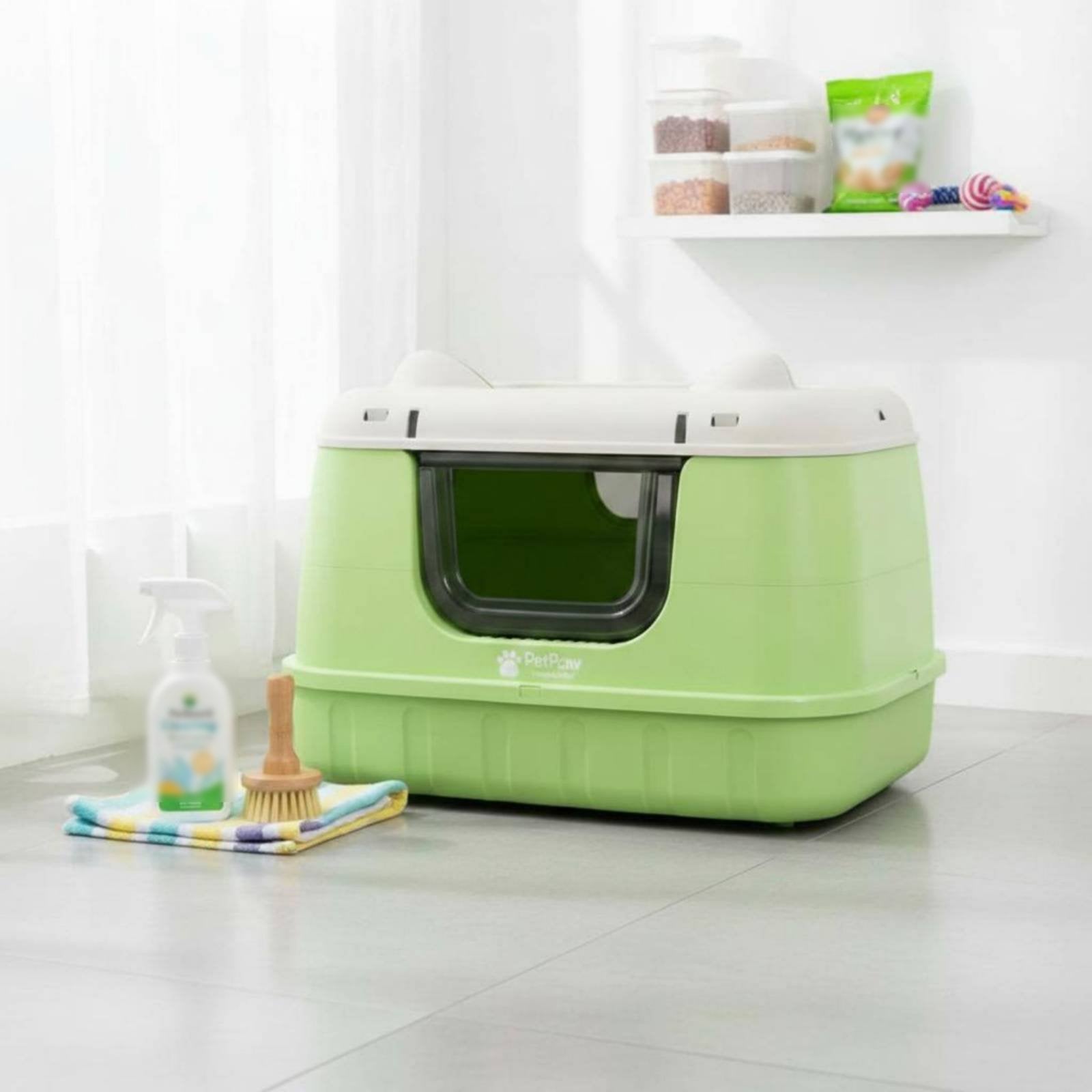 Enclosed Litter Box Privacy Covered Litter Box Odor Control