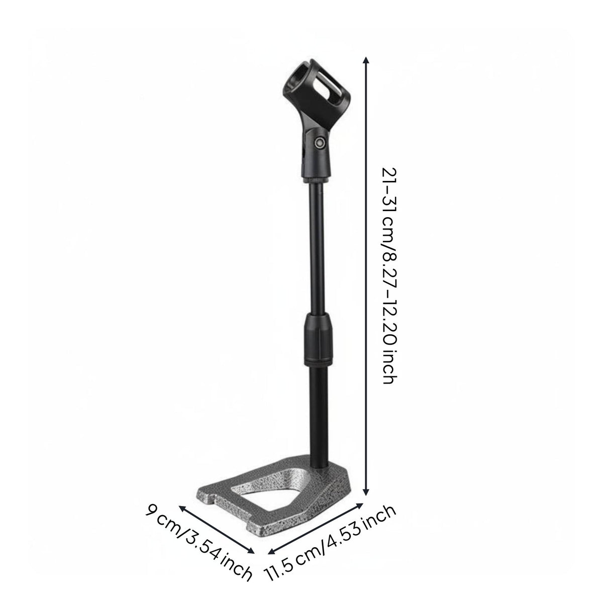 Triangular Mic Stand Stable Design Desktop Mic Stand for Broadcasting