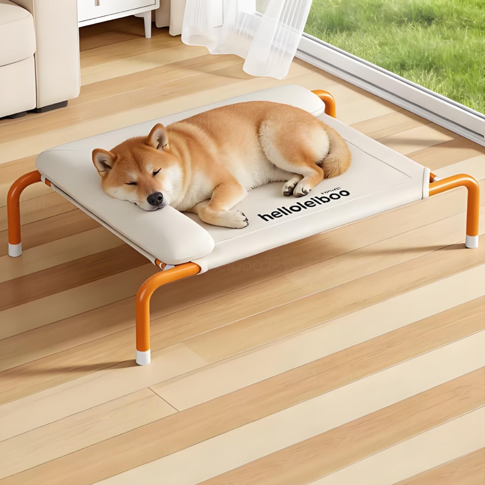 Year-Round Raised Dog Bed Washable Elevated Dog Cot Moisture-Proof Raised Pet Bed Easy to Clean for Small Dogs