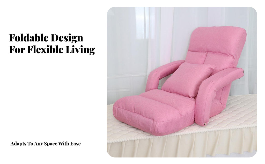 Adjustable Nursing Lounger Removable cleanable Cover Adjustable Floor Lounger Foldable Support for Adults, Nursery, Office