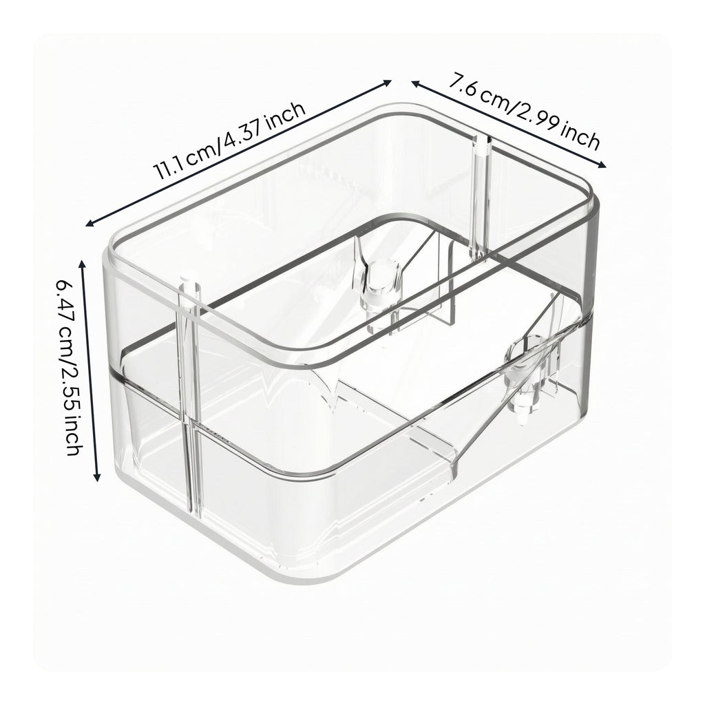Automatic Aquarium Aquatic Feeder Clear Lid Aquatic Food Container Easy Setup