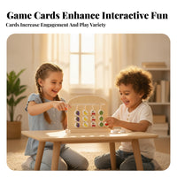 Educational Matching Board Brain Teaser Wooden Reasoning Board Screen Play Matching Card Toy for Children