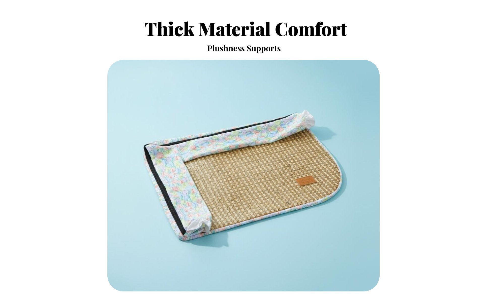 Woven Cooling mat Breathable Quilted pet mat cleanable for Indoors, feline Owners