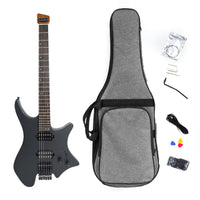 Headless Electric Guitar 2 Pickups Hardwood Electric Guitar Accessory Set