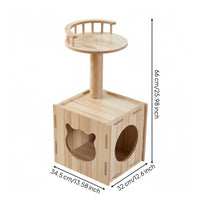 Feline Climber with Space Capsule Bed Sturdy Pet Accessory Stable Base