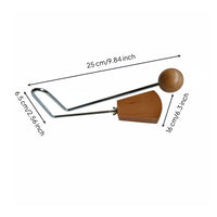 Vibraslap Clear Varnish Finish Beech Wood Rattle Stress Relief