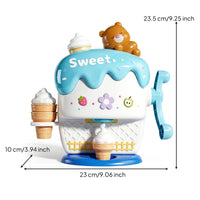Ice Cream Bubble Machine Safe Ice Cream Foam Maker for Toddlers, Kids