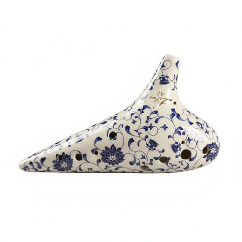 12 hole Ocarina Handmade Ceramic Ocarina Collectible Wind Instrument for Beginners, Students, Training Performance