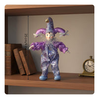 Ceramic Clown Figurine Souvenir Clown Doll Figurine Modern Art Design