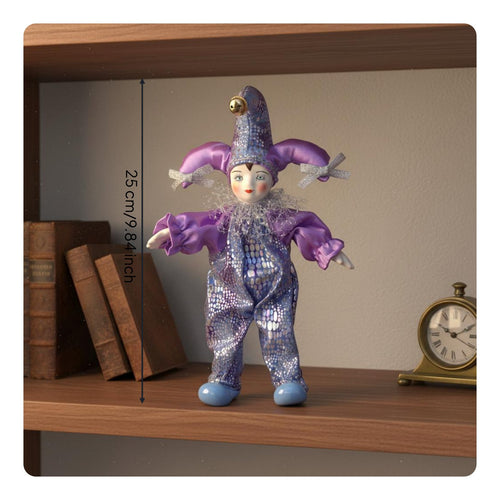 Ceramic Clown Figurine Souvenir Clown Doll Figurine Modern Art Design
