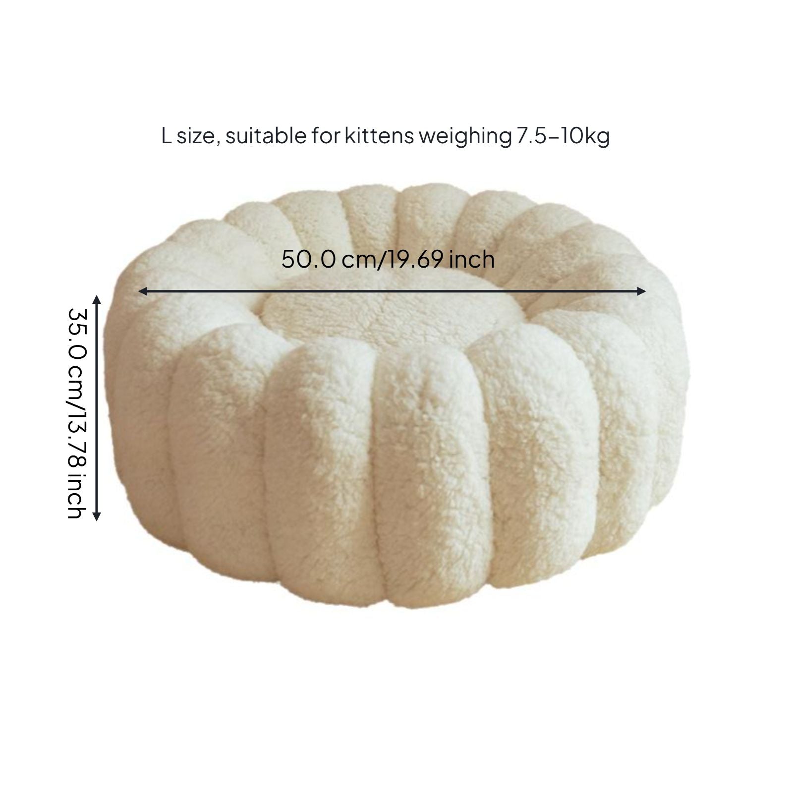 Cat Bed, Cozy Winter Pet Sofa, Washable Indoor House
