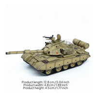 59D Battle Tank Model Detailed Finish Desert Armored Vehicle Model for Desk