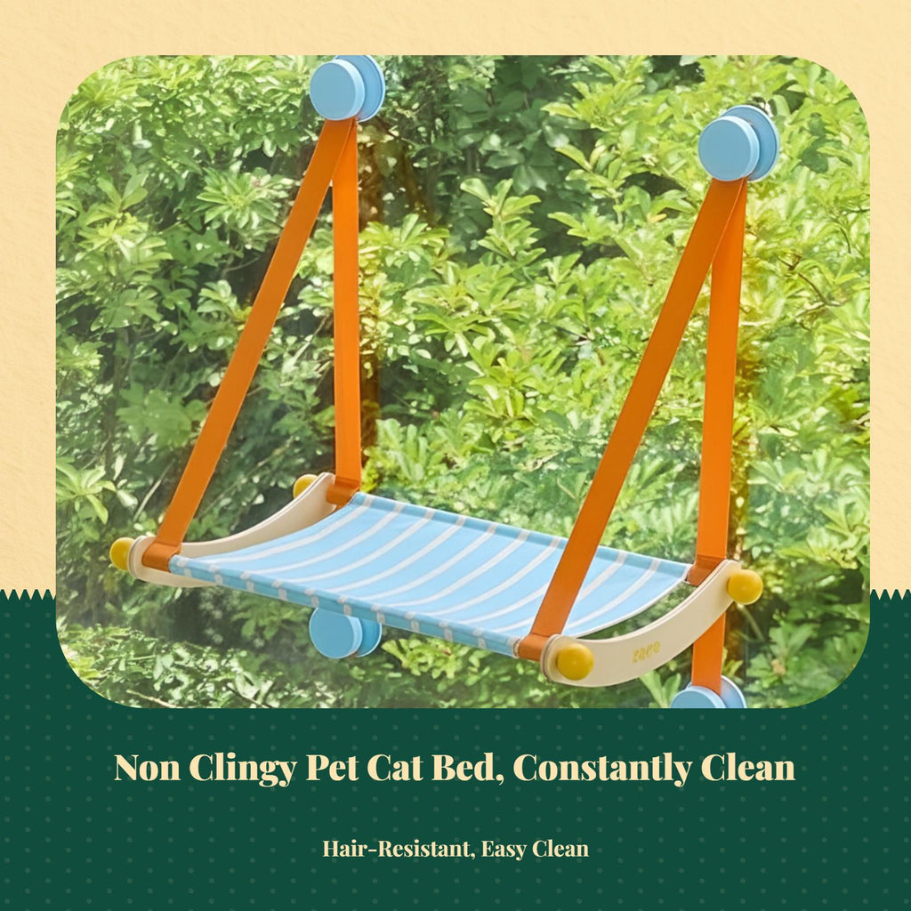 Suction cat window perch, breathable bed